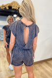 Drift Romper Washed Black