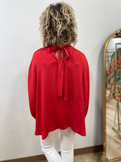 Layla Caftan Top Red