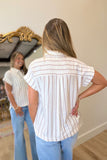 Recess Ready Button Front Top Cream