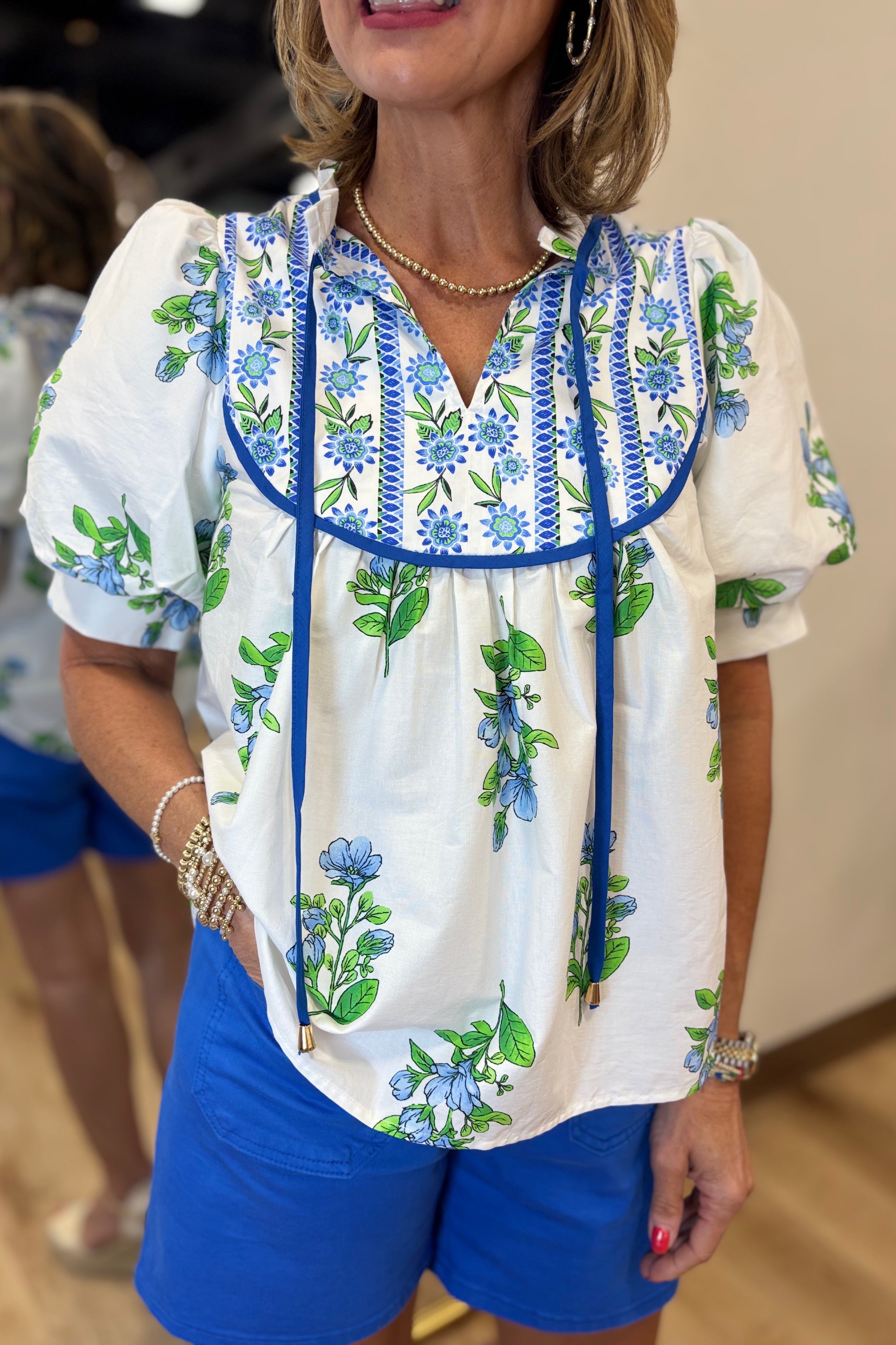 Boho Bloom Blouse White