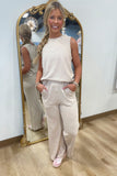 Play Ball 2 Piece Knit Pant Set Oatmeal