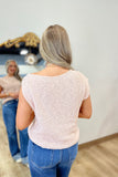 Sidney Slub One Shoulder Sweater Blush