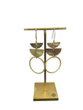 Triple Drop Earrings Gold