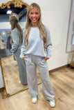 Vintage Havana 2 Piece LS Pant Set Grey