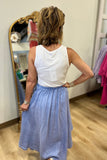 Tempo Paris Sequin Tank White