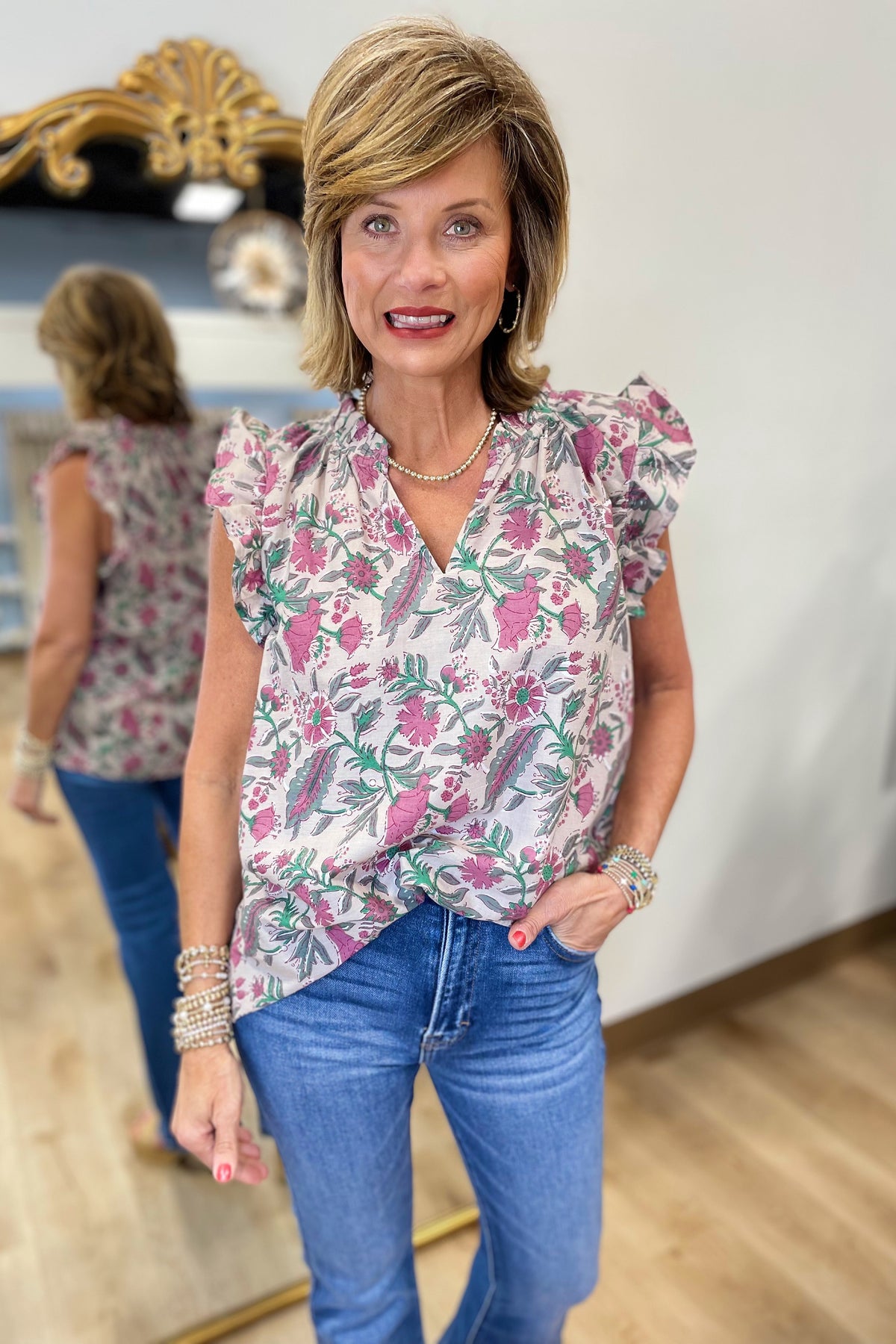 Dylan Bella Blouse Berry