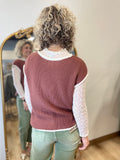 Night Fall Sweater Vest Coffee