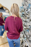 Ready for Layering Henley Maroon