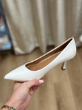 Caitlin Pointed Toe Pump White