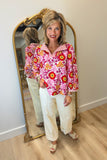 Transition Top Floral Red
