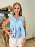 Days in Denim Tie Top