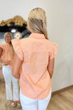 Everyday Striped Top Orange