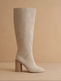 Shiloh Knee High Boot Light Grey