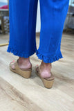 Multiples Crop Pant Royal