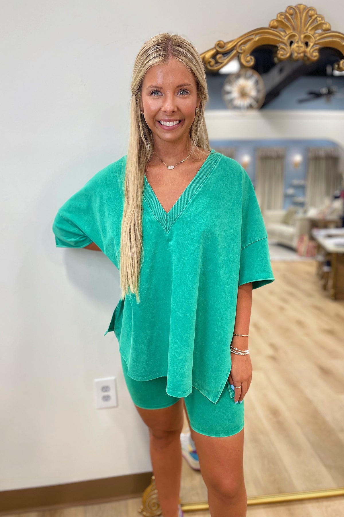 Sunday Set 2 Piece Outfit Kelly Green