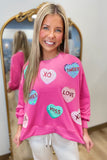 Mary Square Millie Candy Hearts Sweatshirt