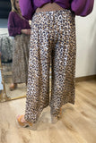 Umgee Leopard Print Skirt Pants