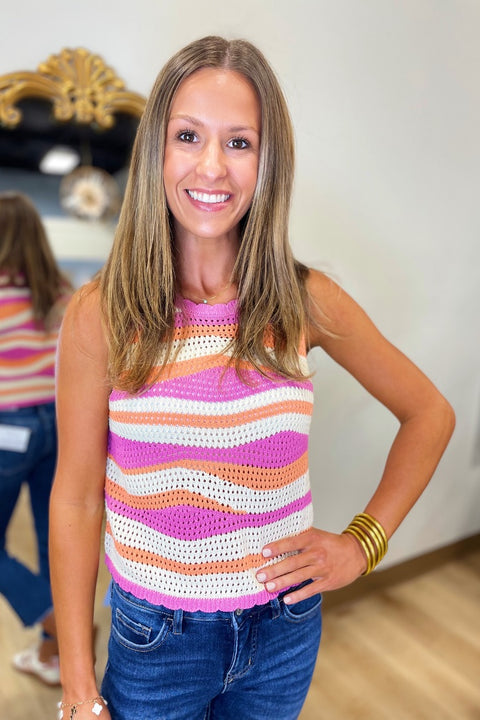 Neapolitan Cream Top Pink
