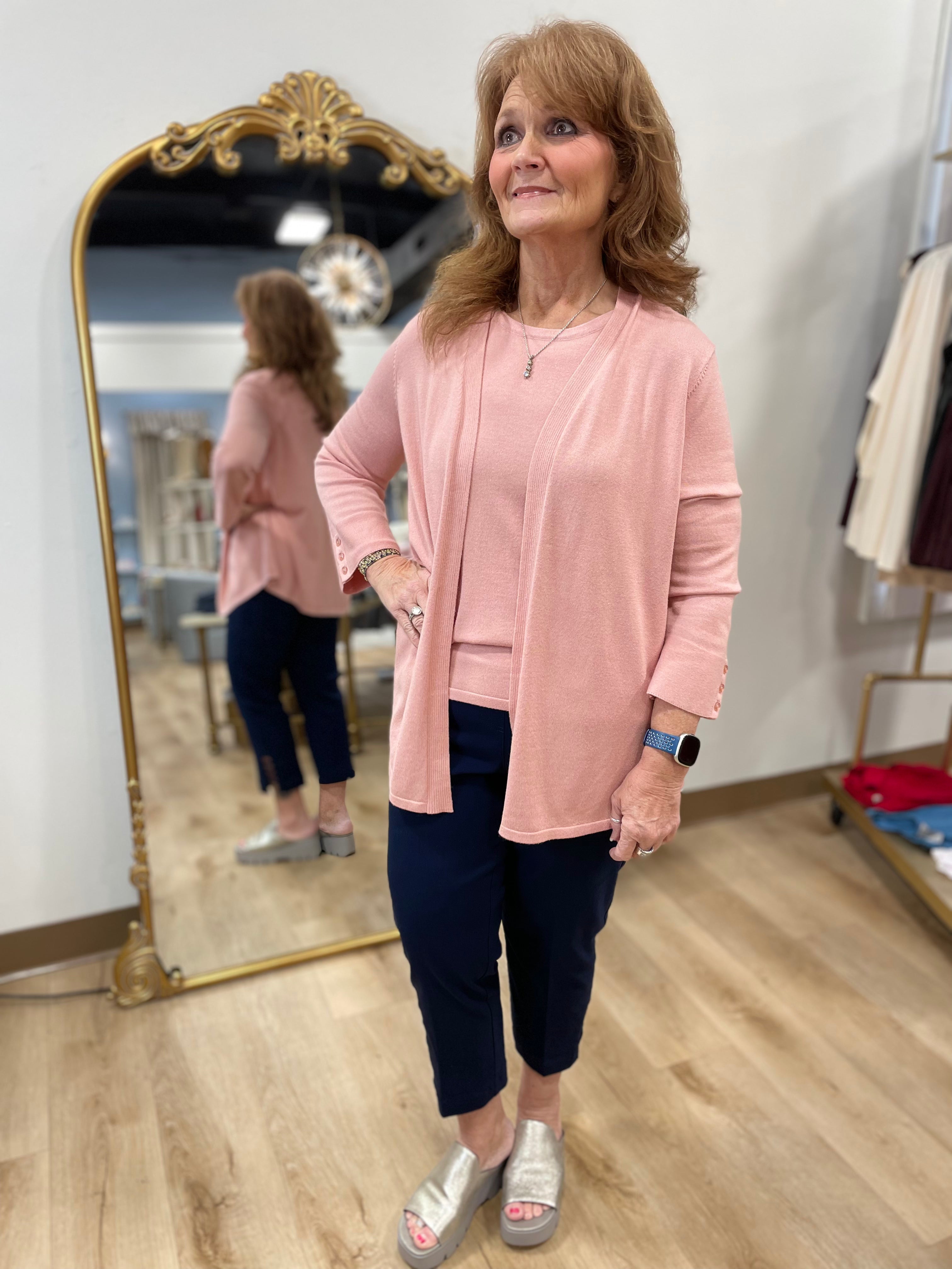 Multiples Pull On Crop Pant Midnight