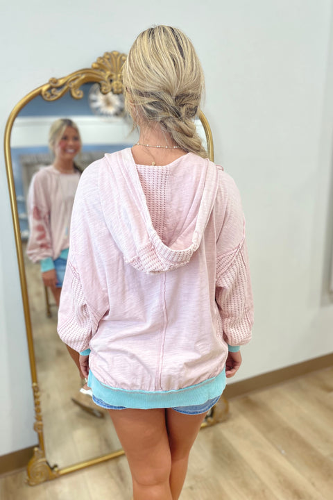 By the Sea Hoodie Antique Rose