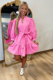 Pink Ruffle Whimsy Dress