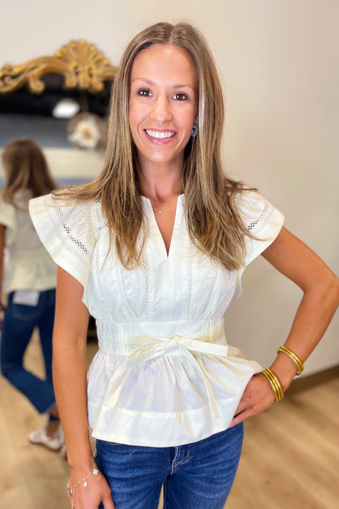 Spring Silhouette Top Cream