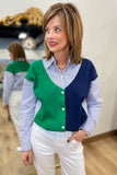 Joh Wynn Colorblock Stripe Top