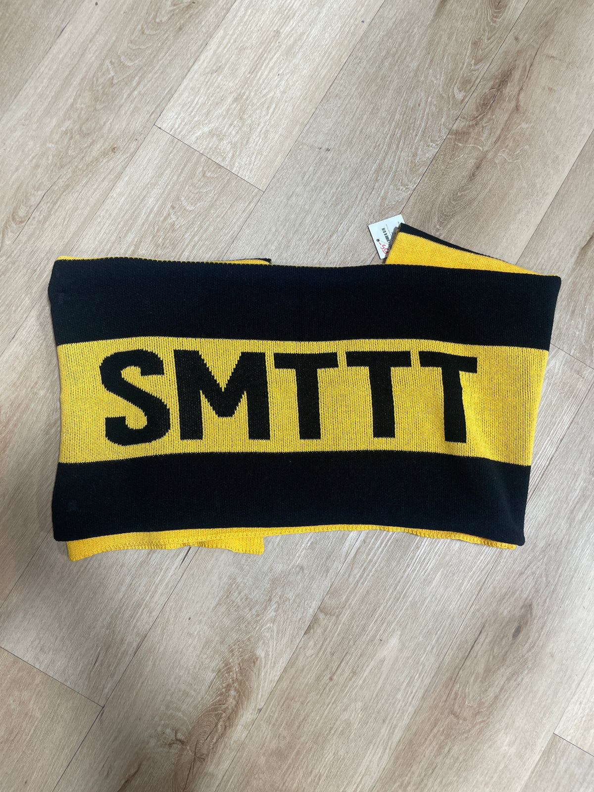 SMTTT Multi Stripe Knit Throw Black/Gold