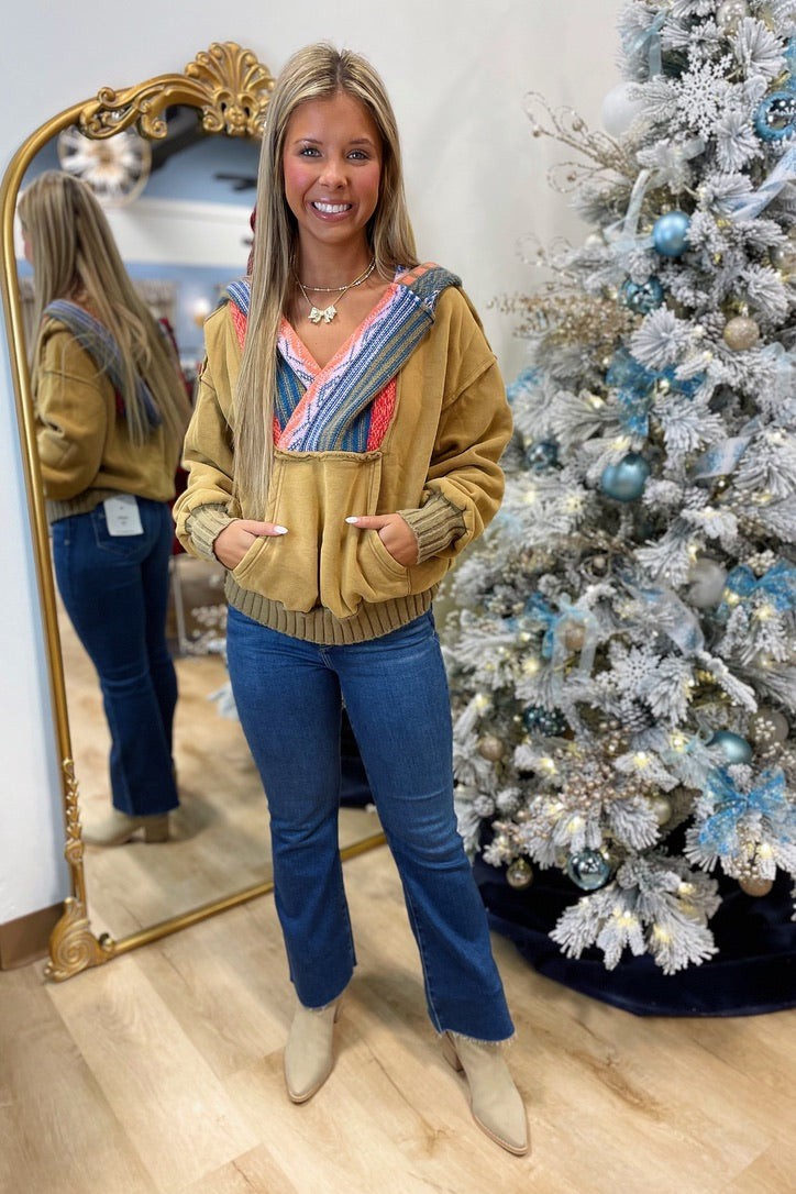 Complete Comfort Pull Over Hoodie Camel
