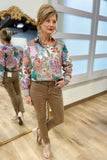 Foxcroft Charlie No Iron Jacobean Floral Shirt