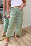 Dear John Audrey High rise Crop Wide Leg Abbey Stone