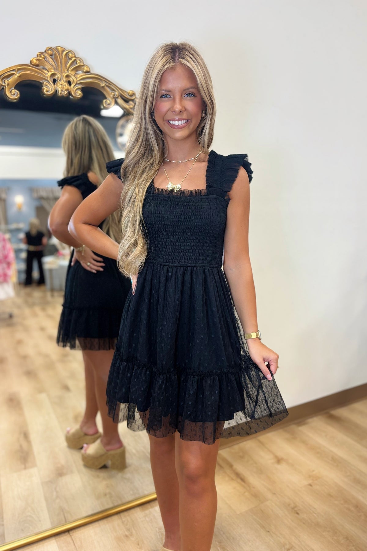 Dottie's Day Dress Black