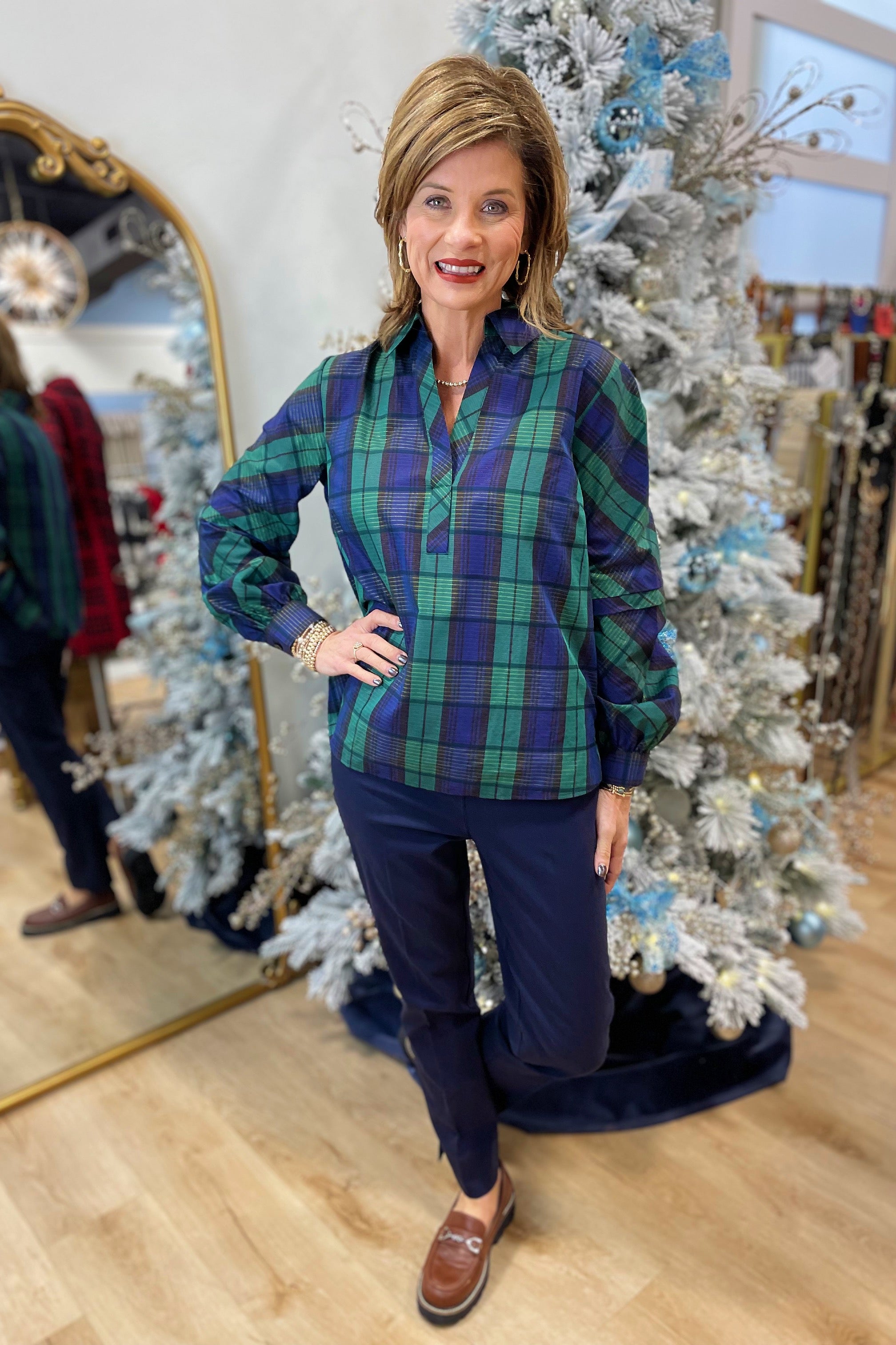 Foxcroft Frankie No Iron Shirt Multi