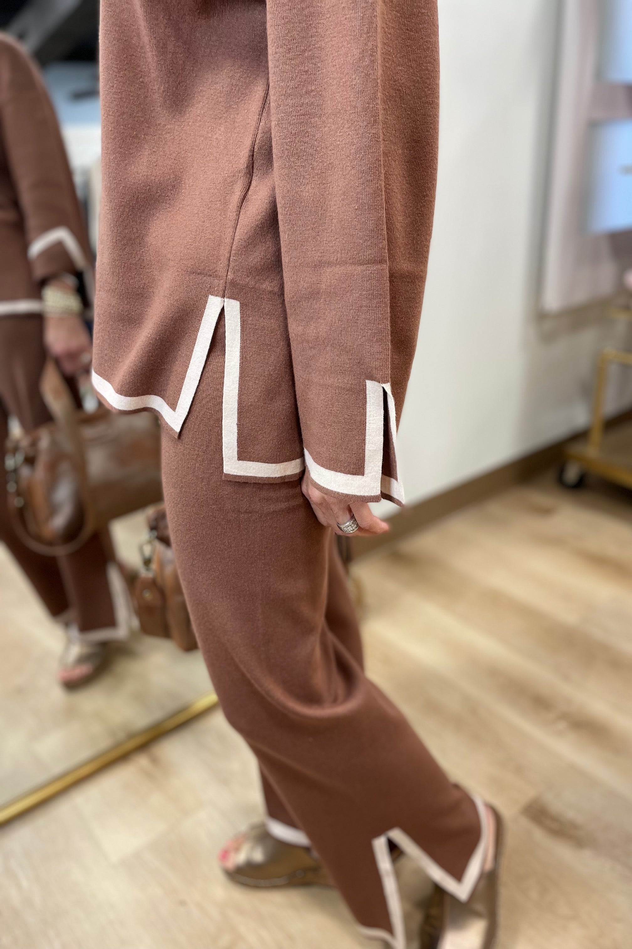 Autumn Day 2 Piece Pant Set Brick