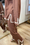 Autumn Day 2 Piece Pant Set Brick