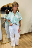 Everyday Stripe Blouse Mint