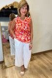 Charlie B Sleeveless Hi Lo Top Groovy