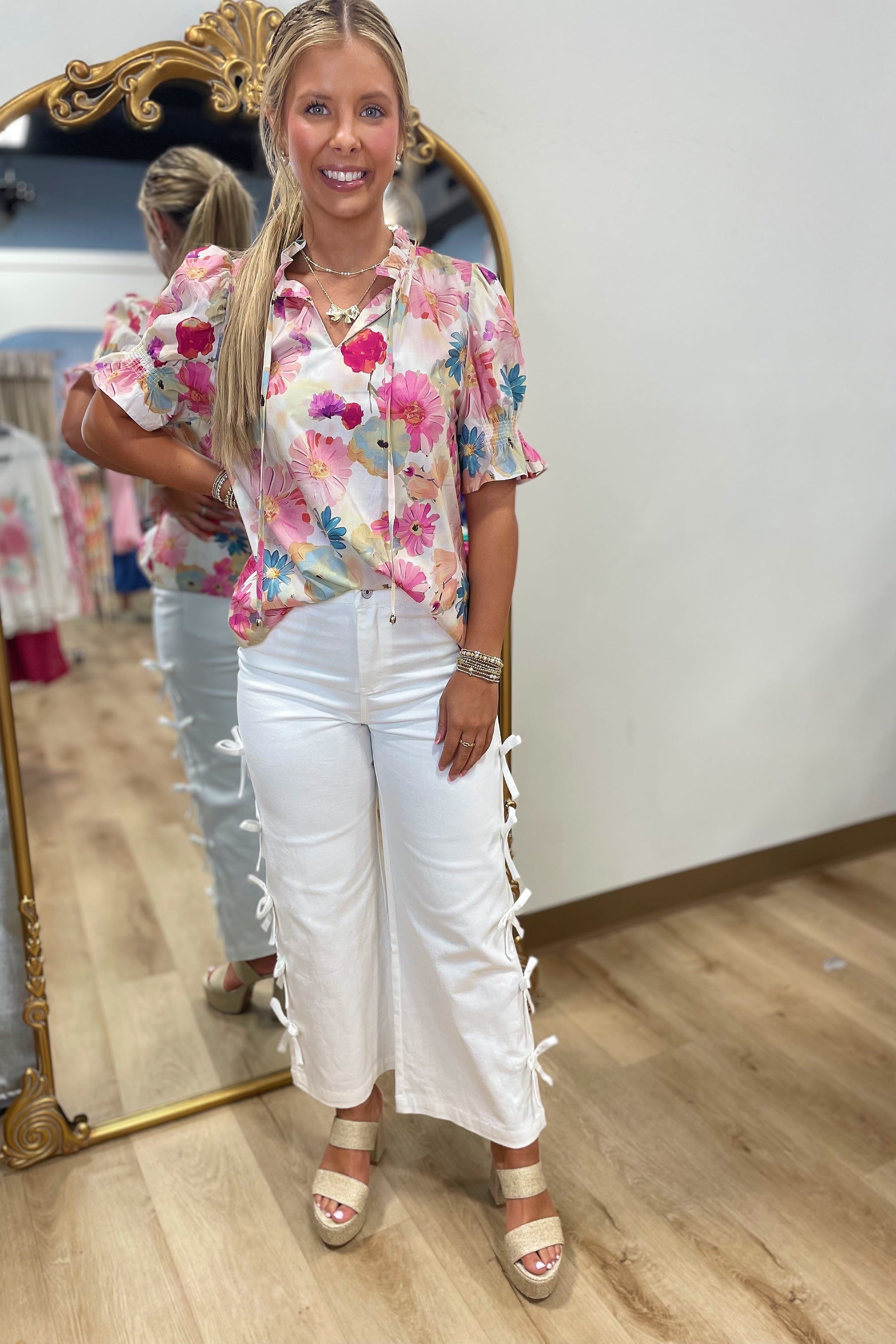 Flower Tapestry Top