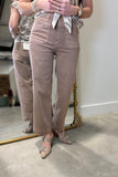 Charlie B Wide Leg Cropped Pant Desert