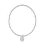 E Newton Classic Sterling 2mm Love Inspire Small Charm Bracelet