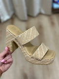Matisse Gem Platform Sandal Tan