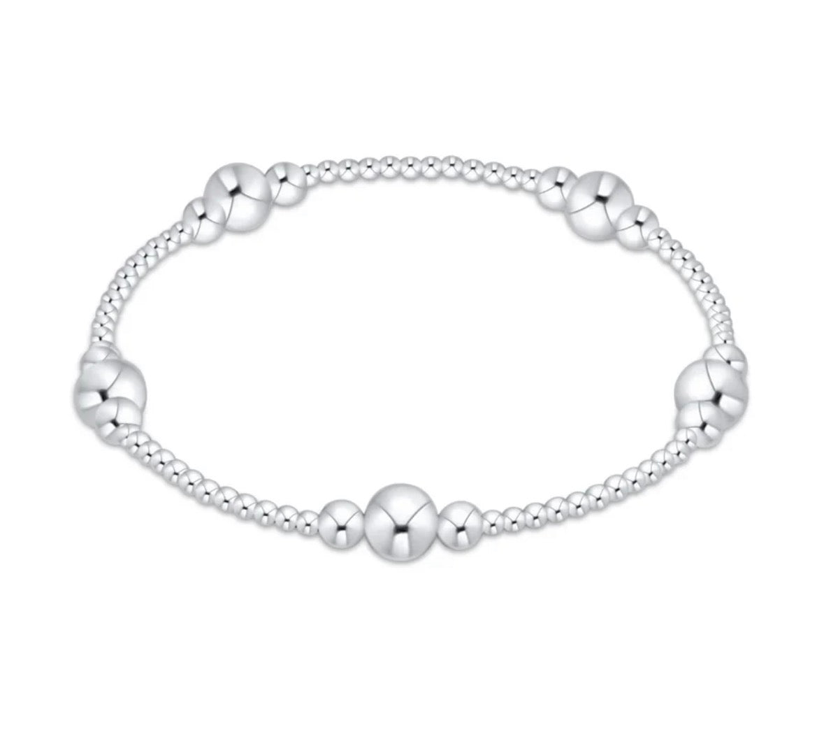 E Newton Classic Sterling Purpose 6mm Bead Bracelet