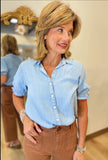 Velvet Heart Denim Top