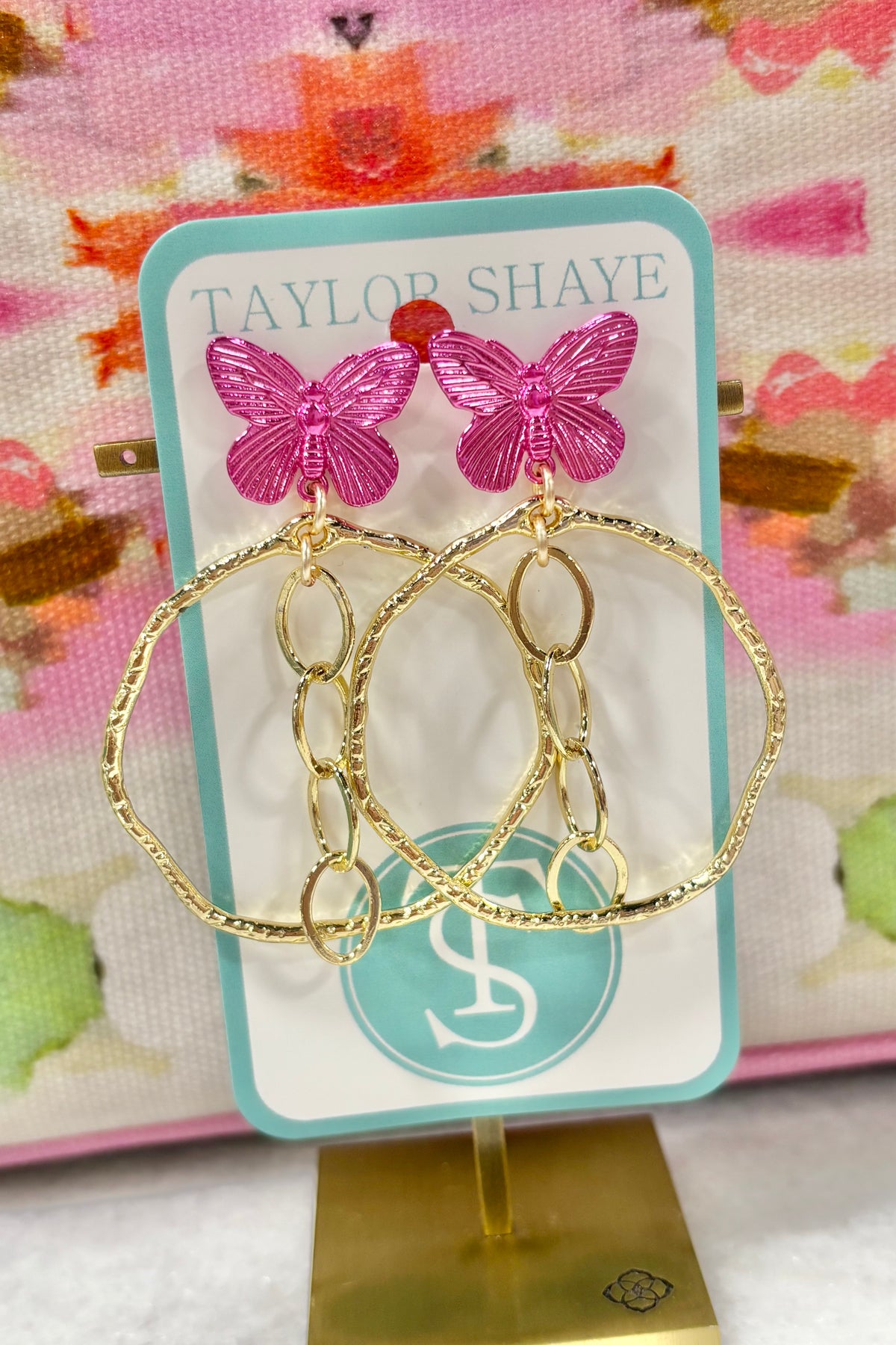 Taylor Shaye Brailey Butterfly Hoops