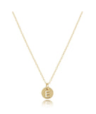 E Newton 16" Necklace Gold Respect Small Gold Disc