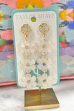 Taylor Shaye Triple Flower Drops