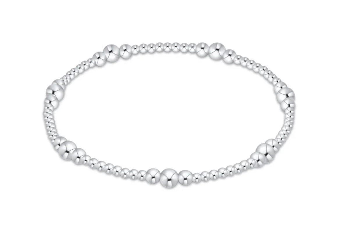 E Newton Classic Sterling Purpose 4mm Bead Bracelet