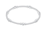 E Newton Classic Sterling Purpose 4mm Bead Bracelet