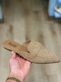 Corkys Mischief Mule Camel Faux Suede