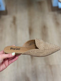 Corkys Mischief Mule Camel Faux Suede